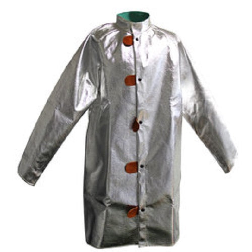 Silver Chicago Protective Apparel 601-ACK 19oz Alumin. Carbon Dupont Kevlar Jacket