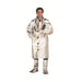 Man wearing silver Chicago Protective Apparel 602-AKV 19 oz Aluminized Para Aramid Coat on white background