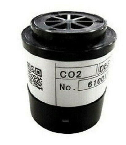 RKI black and white Carbon Dioxide sensor DES-3311-4-01 on white background