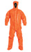 Dupont TP199T Orange coverall against white background