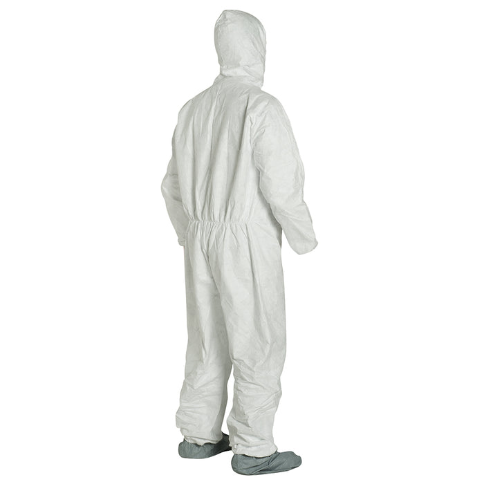 DUPONT TY122S Coverall Respirator Fit Hood Elastic Wrists Skid-Resistant Boots 25/CS