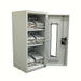 Gray Elmridge smoke hood cabinet on white background