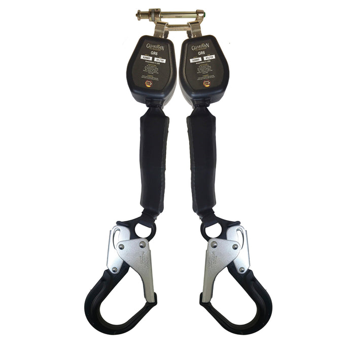 Black, silver, gold Guardian Fall 32007 GR6 Personal SRL 6 Foot Overhead on white background