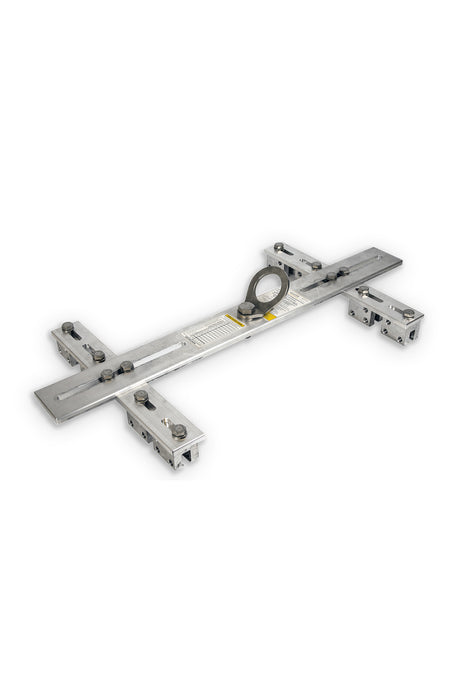 SILVER Adjustable Standing Roof Anchor on white background