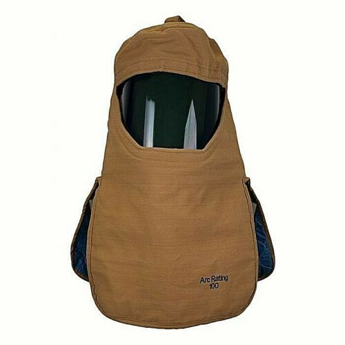 tan and smoke 100cal NSA hood H65KDQE100HATPV on white background