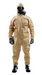 Tan MIRA Safety HAZ-SUIT Protective CBRN HAZMAT Suit on white background