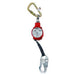 Red, white, gold and silver color Miller Honeywell FL11-3-Z7/11FT MINILITE W17D-1 ANSI 27 Fall Limiter  on white background
