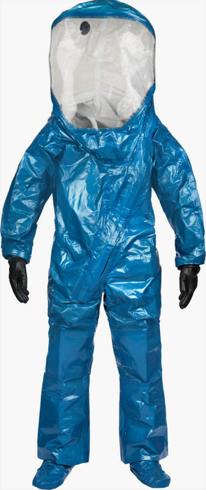 Blue Lakeland INT640B encap. suit on white background