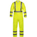 Yellow with silver reflective Lakeland TSP010L 6.5 oz. Westex DH Dual Certified Hi-Vis Coverall
