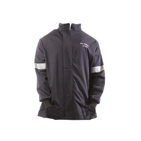 Navy National Safety Apparel Enespro EN12JTWUNB01 Enespro 12 Cal Ultrasoft Jacket on white background 