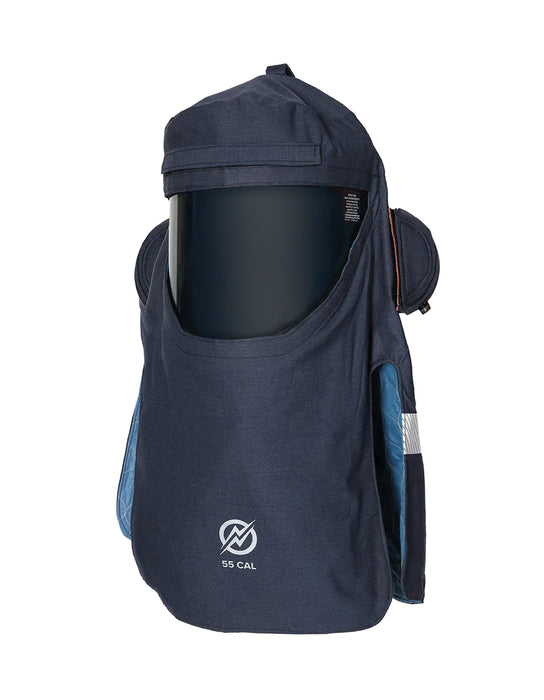 Black Enespro National Safety Apparel EN55HFNTNB01AL 55 Cal OptiShield Hood on white backgroud
