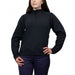 Black National Safety Apparel Drifire SWSFWMZW Hautework Fearless FR Fleece Sweater on white background