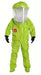 Dupont TK613T lime yellow encapsulated suit against white background