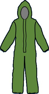 Kappler Z4H428 Zytron 400 Coverall with Hood Elastic Wrists and Ankles CE Type 3 Six per Case