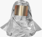 Silver and gold LAKELAND 710-2 Aluminized 700 Series Heat Resistive Hood w/ Gold Lens